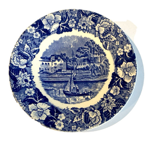 Vtg palissy pottery butter - vtg,